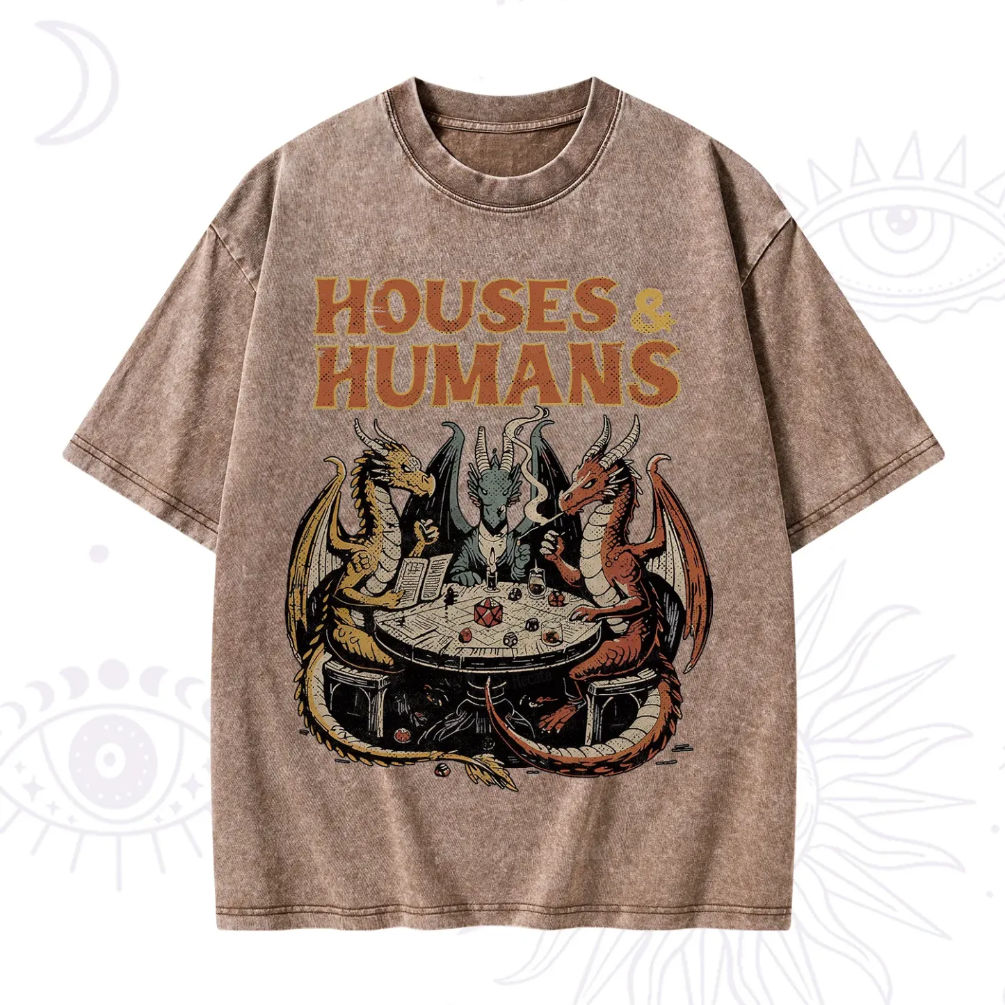 Purplehecate Houses And Humans Washed T-Shirt