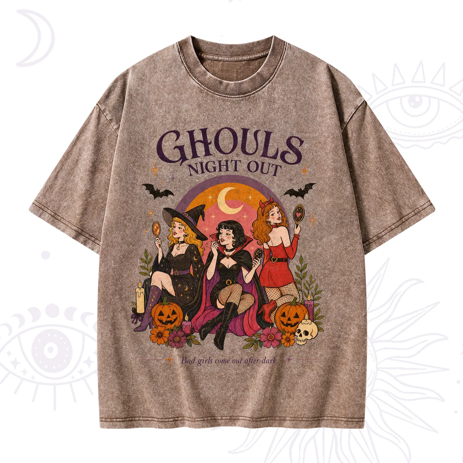 Purplehecate Ghouls Night Out Washed T-Shirt