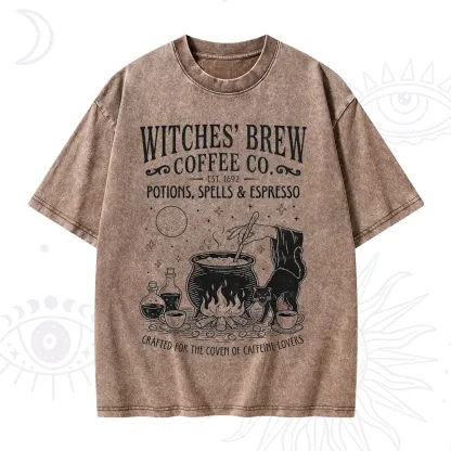Purplehecate Witches' Brew Coffee Club Washed T-Shirt