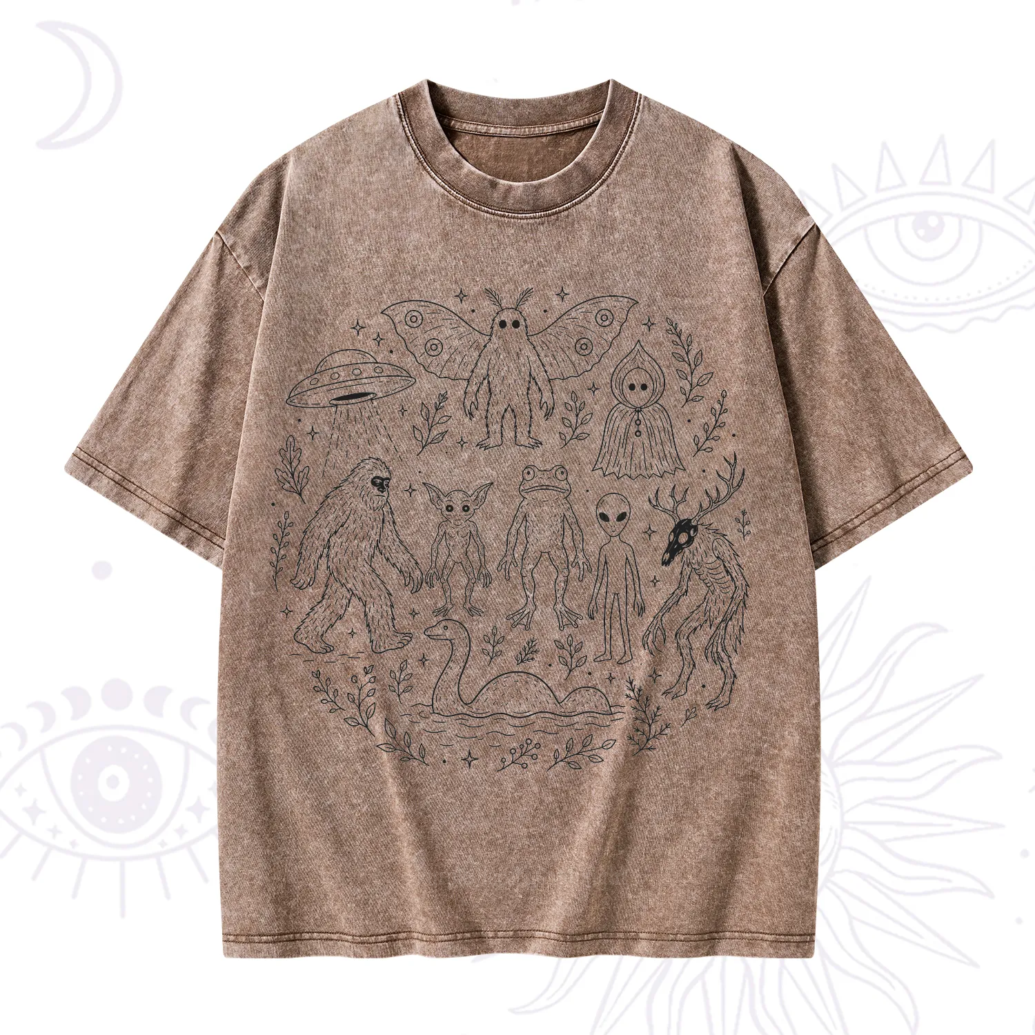 Purplehecate Respect the Locals Cryptid Washed T-Shirt