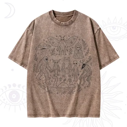 Purplehecate Respect the Locals Cryptid Washed T-Shirt