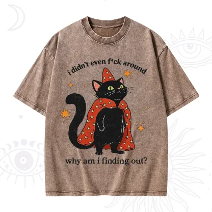 Purplehecate I Didn't Even F*ck Around Washed T-Shirt