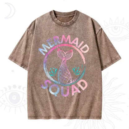Purplehecate Mermaid Squad Washed T-Shirt