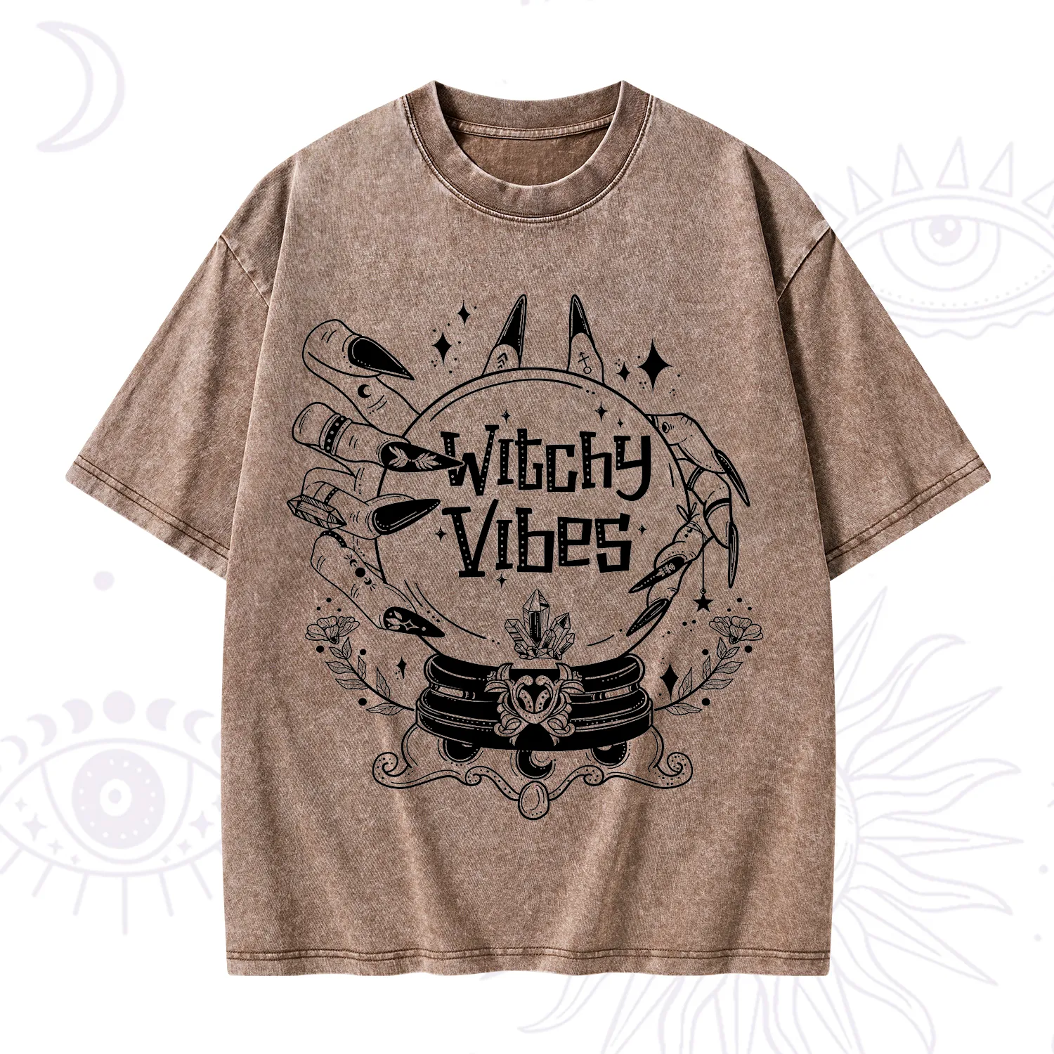 Purplehecate Witchy Vibes Washed T-Shirt
