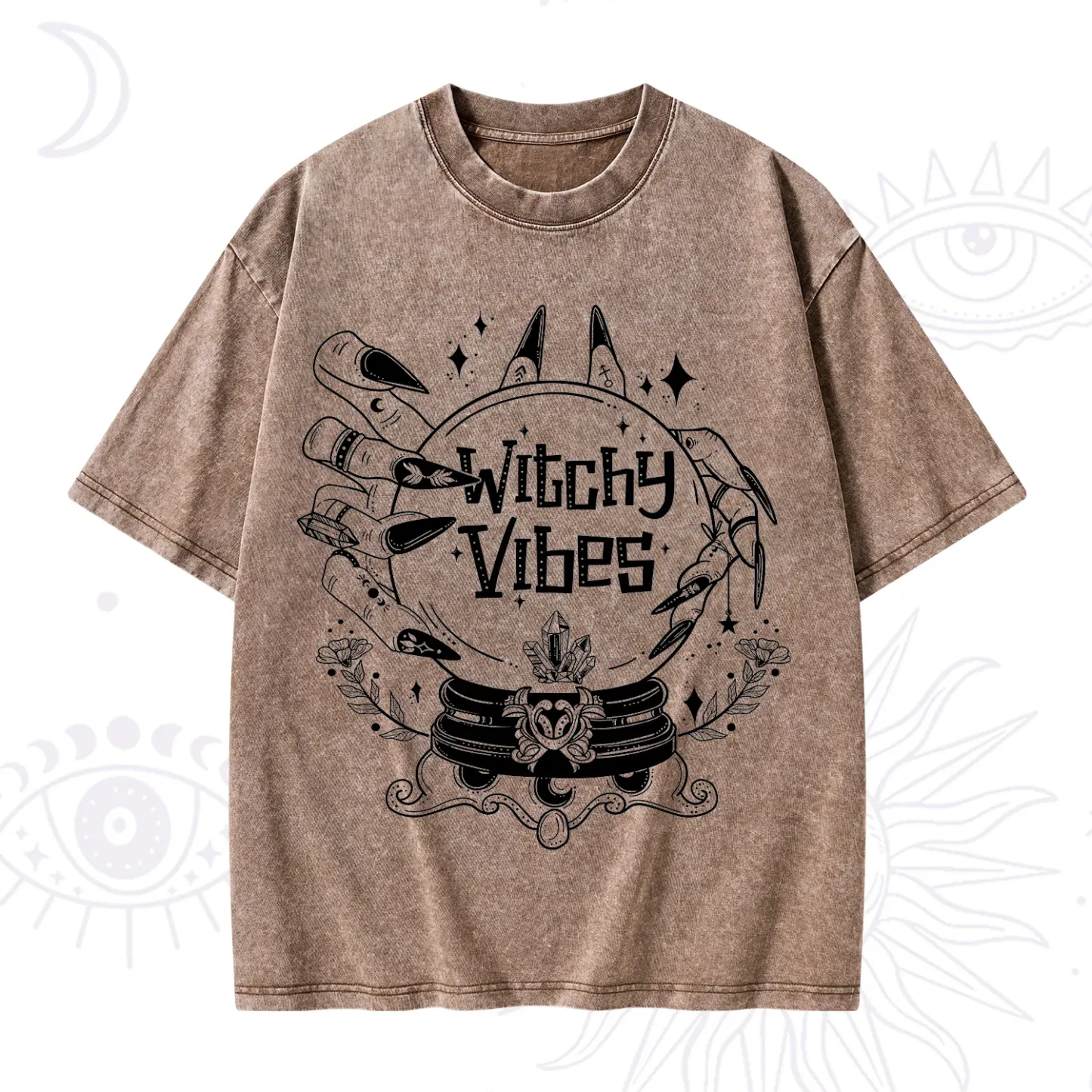 Purplehecate Witchy Vibes Washed T-Shirt