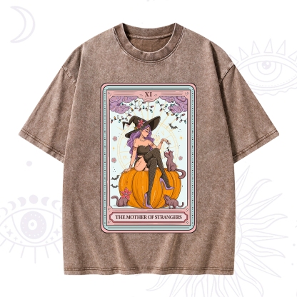 Purplehecate The Mother Of Strangers Tarot Washed T-Shirt