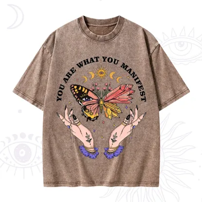 Purplehecate You Are What You Manifest Washed T-Shirt
