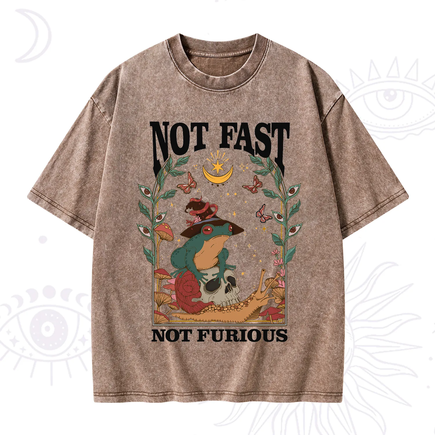 Purplehecate Not Fast Not Furious Washed T-Shirt