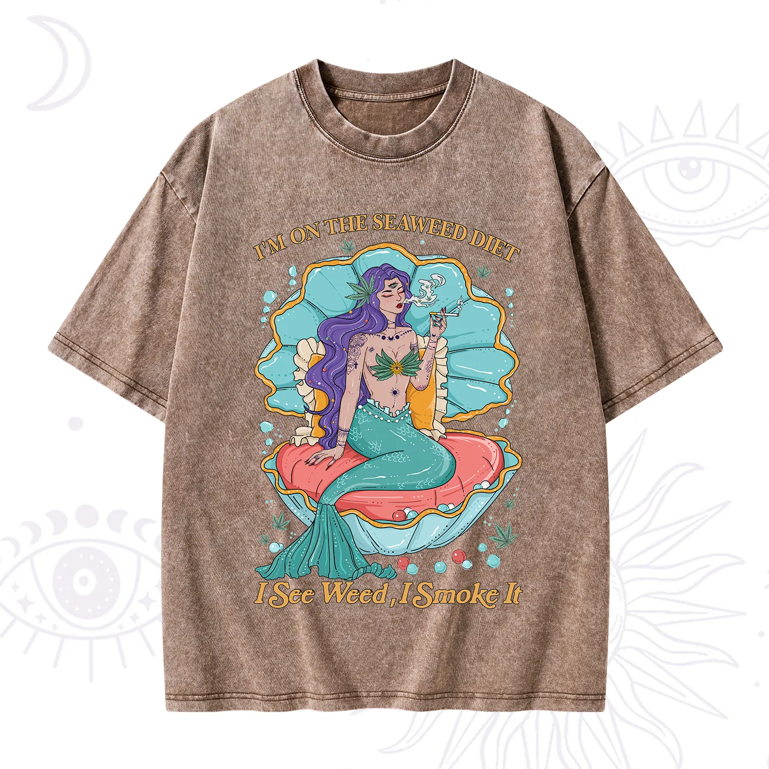 Purplehecate I See Weed I Smoke It Washed T-Shirt