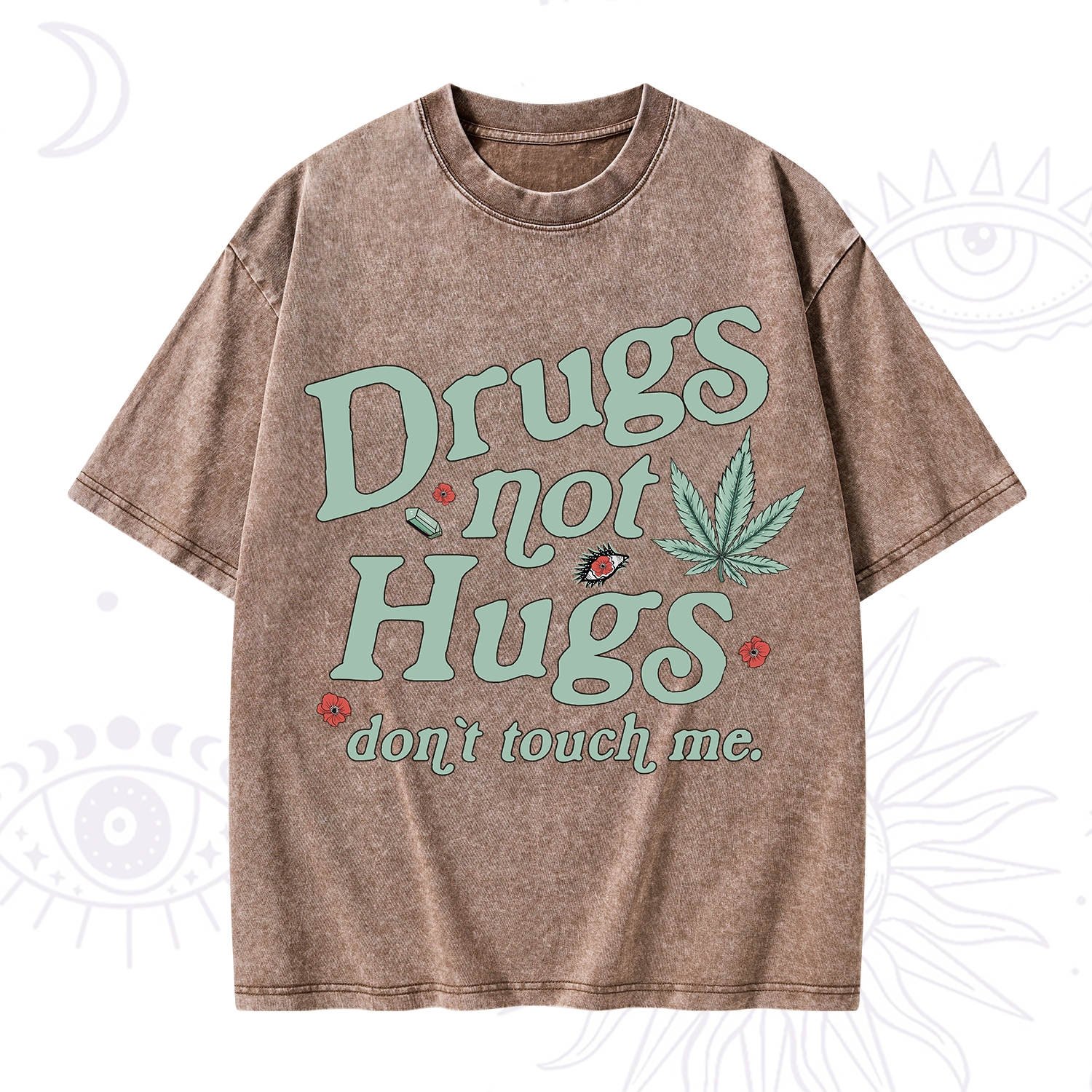 Purplehecate Sarcastic Weed Washed T-Shirt