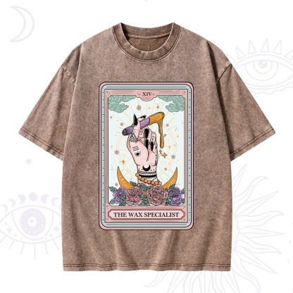 Purplehecate The Wax Specialist Tarot Card Washed T-Shirt