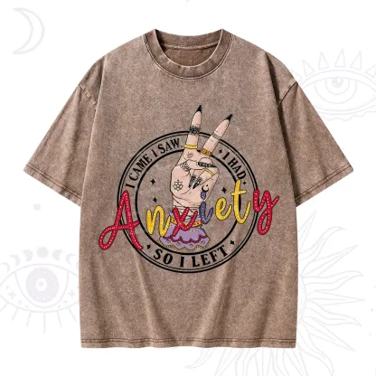 Purplehecate I Had Anxiety So I Left Washed T-Shirt