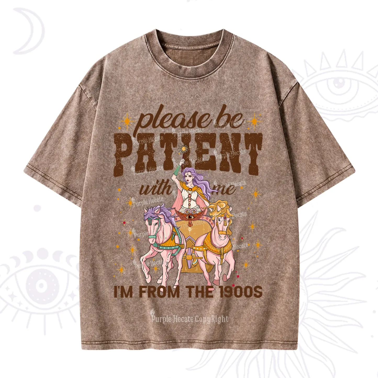Purplehecate Please Be Patient With Me I'm From The 1900s Washed T-Shirt
