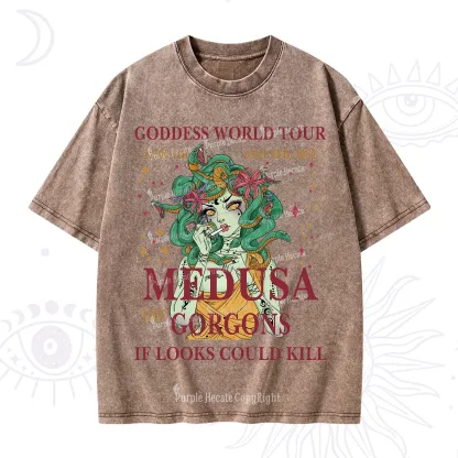 Purplehecate Medusa The Gorgons Washed T-Shirt
