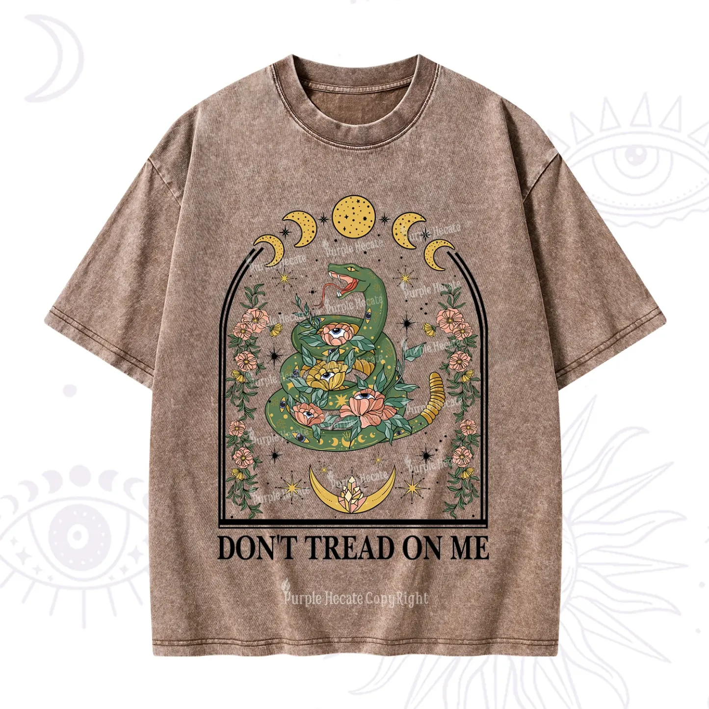 Purplehecate Don't Tread On Me Washed T-Shirt