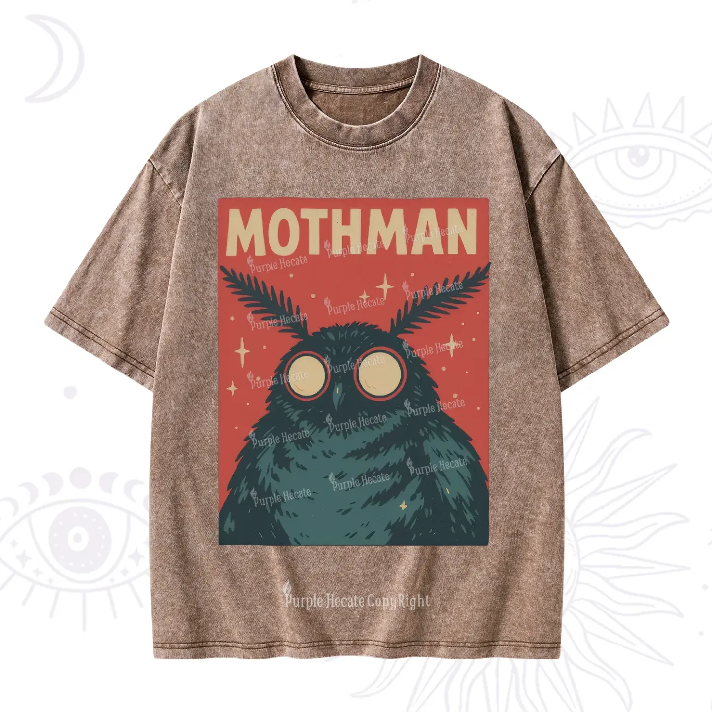 Purplehecate Mothman Washed T-Shirt