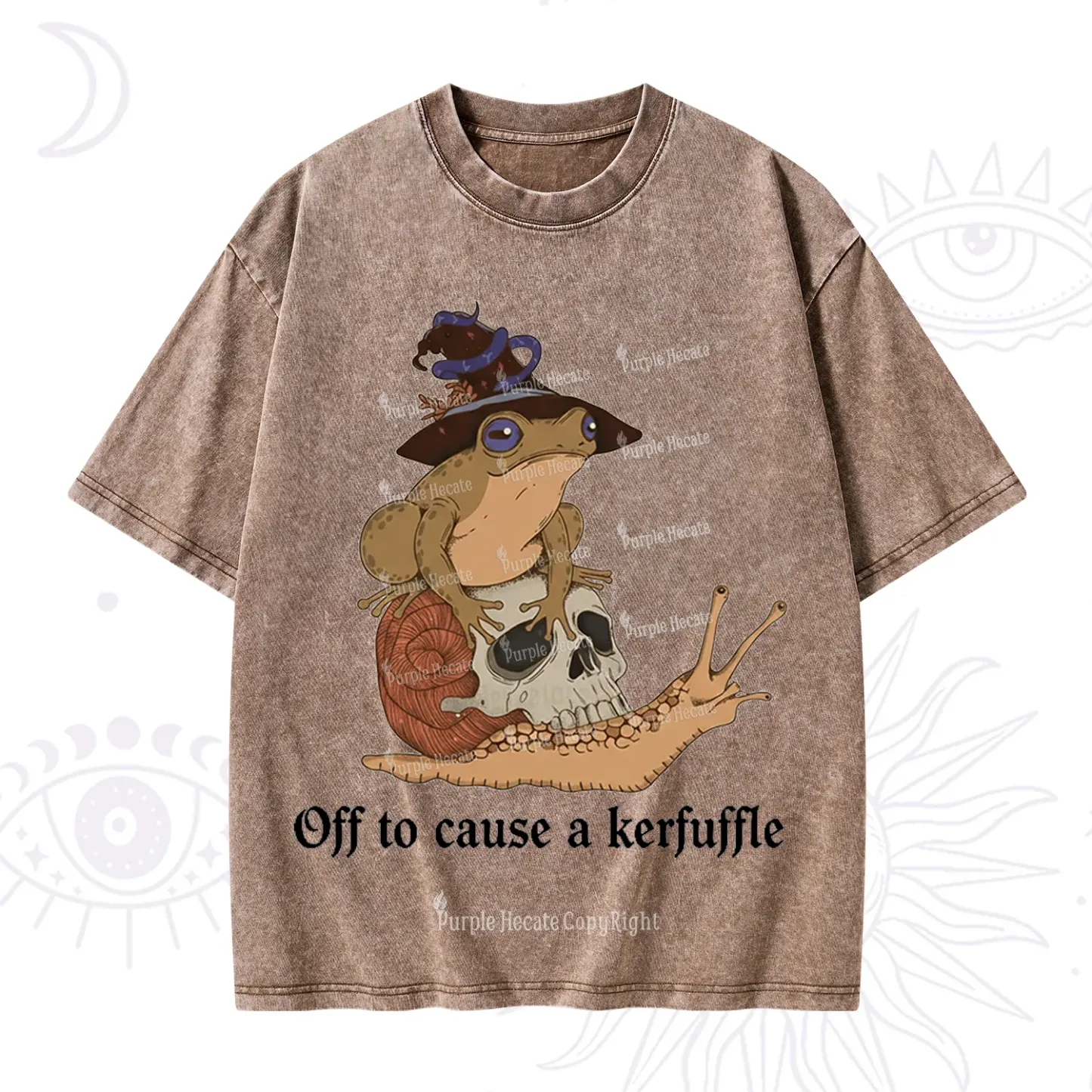 Purplehecate Off To Cause A Kerfuffle Washed T-Shirt