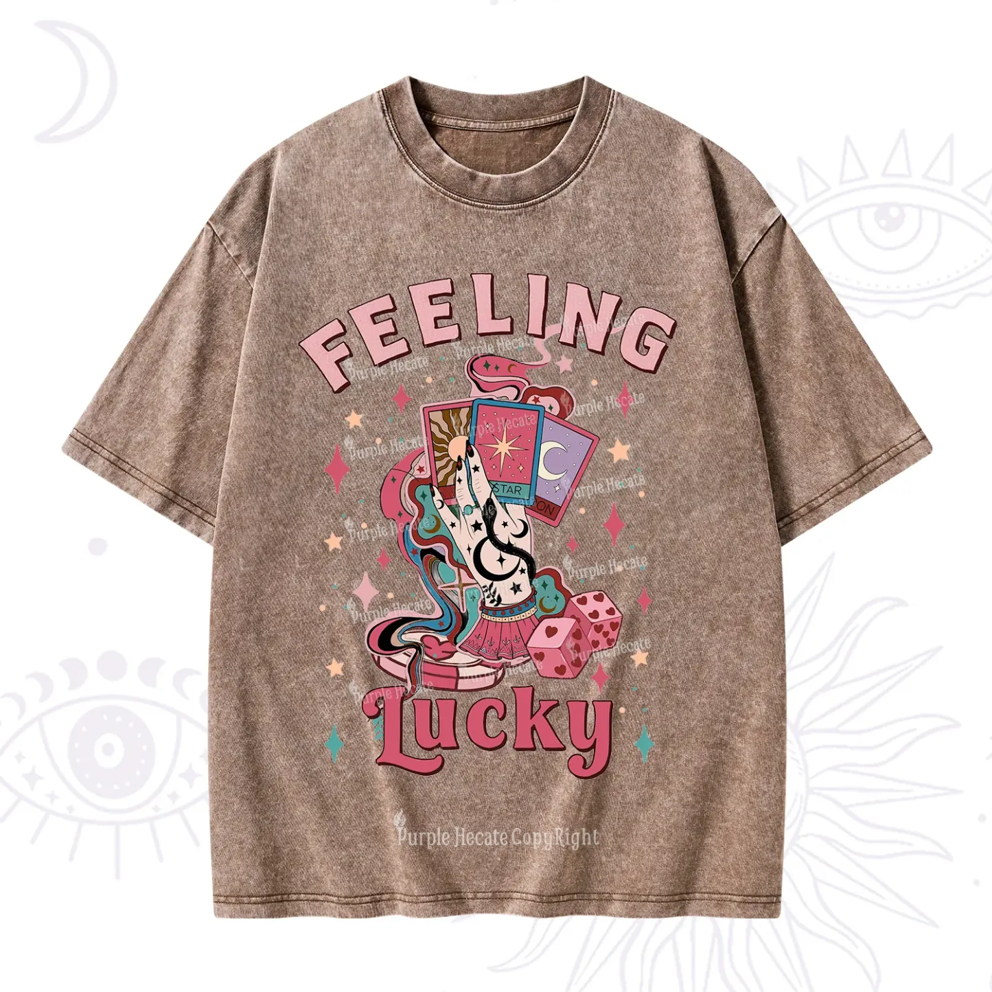 Purplehecate Feeling Lucky Valentine Washed T-Shirt