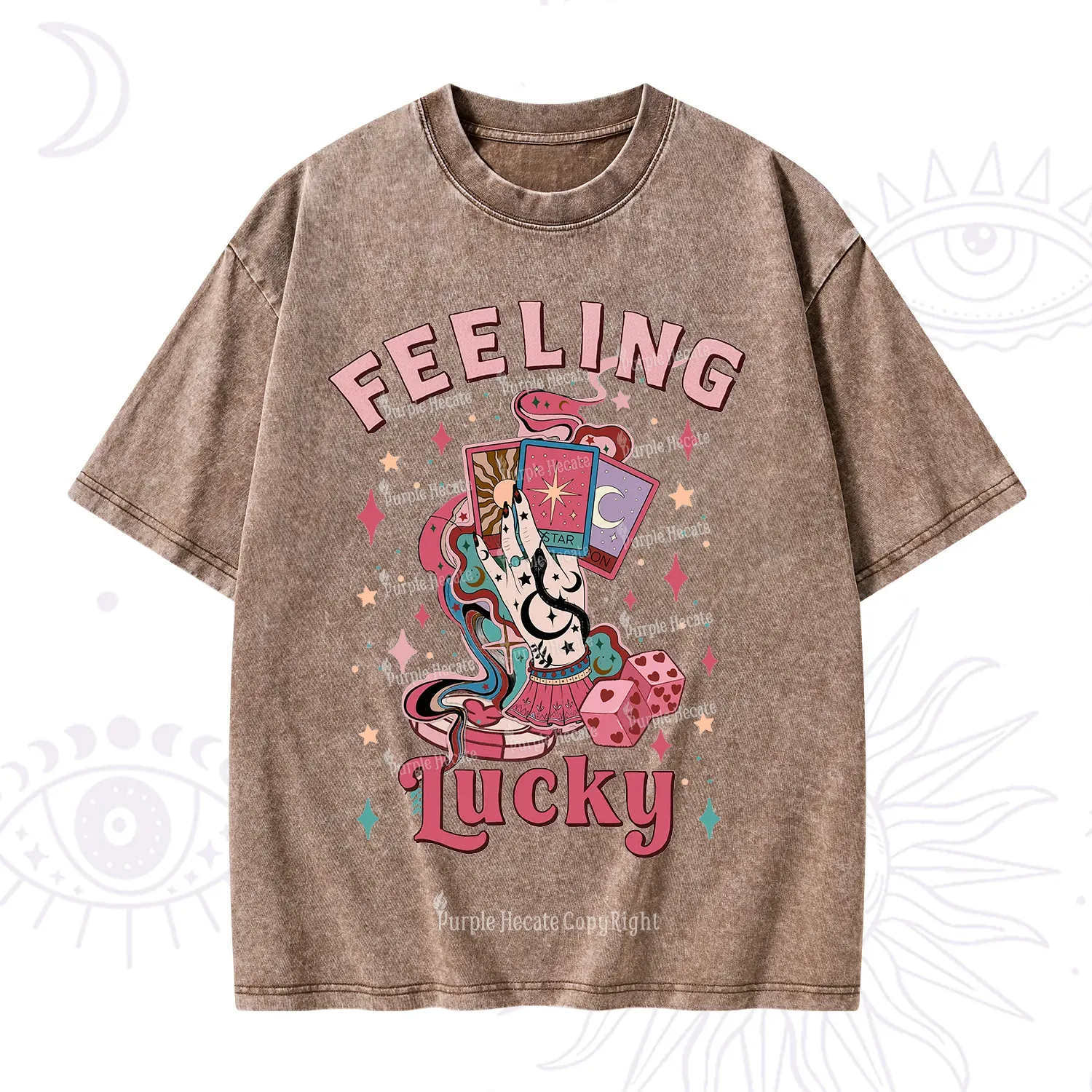 Purplehecate Feeling Lucky Valentine Washed T-Shirt