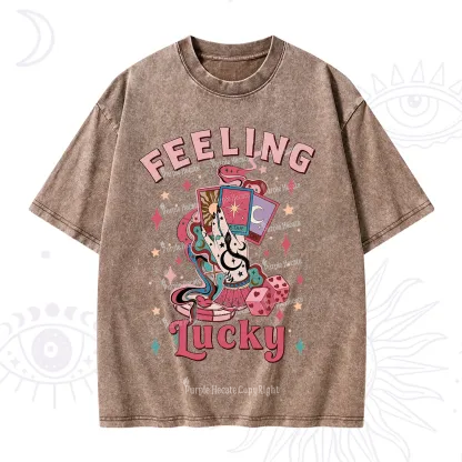 Purplehecate Feeling Lucky Valentine Washed T-Shirt