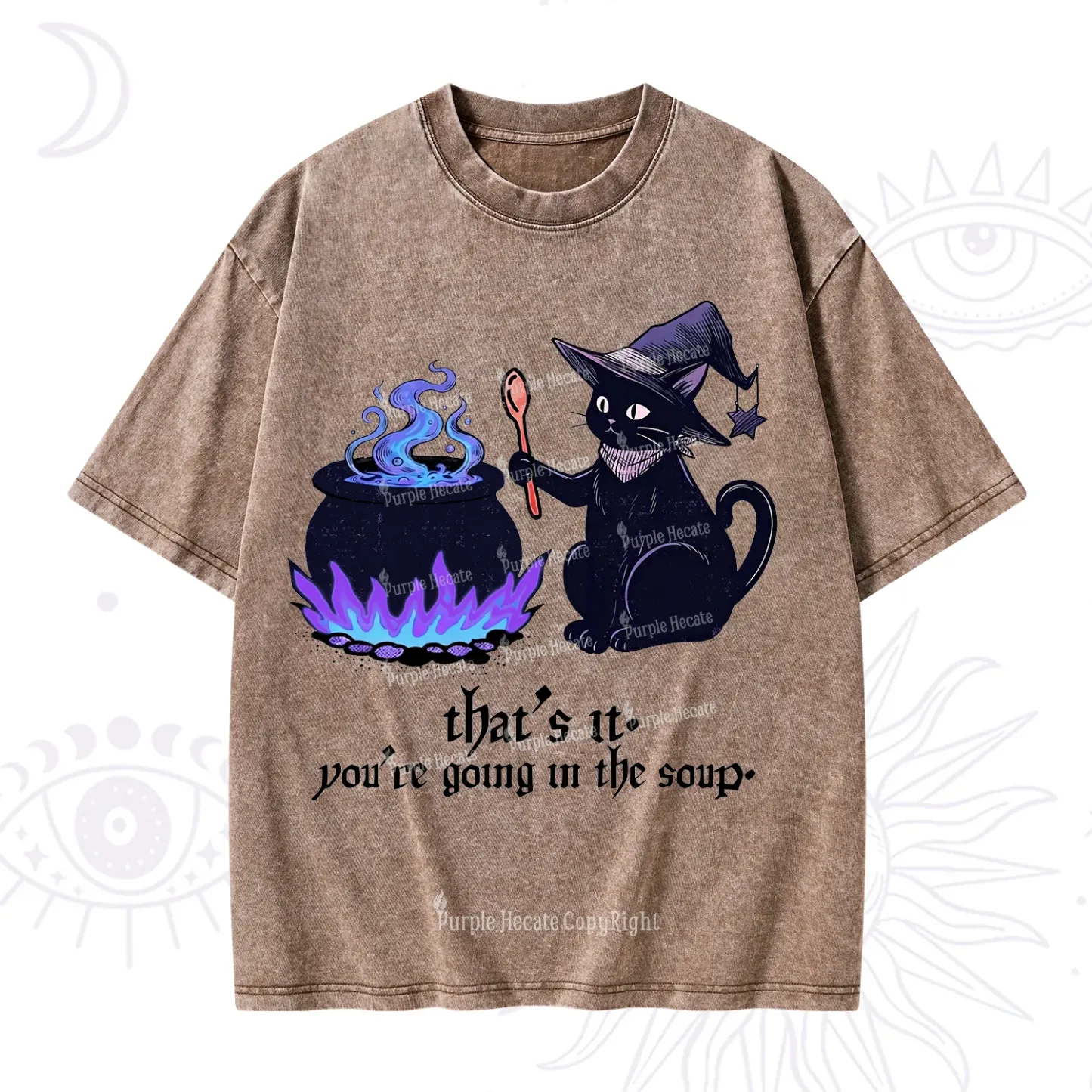 Purplehecate That's It You're Going In The Soup Washed T-Shirt