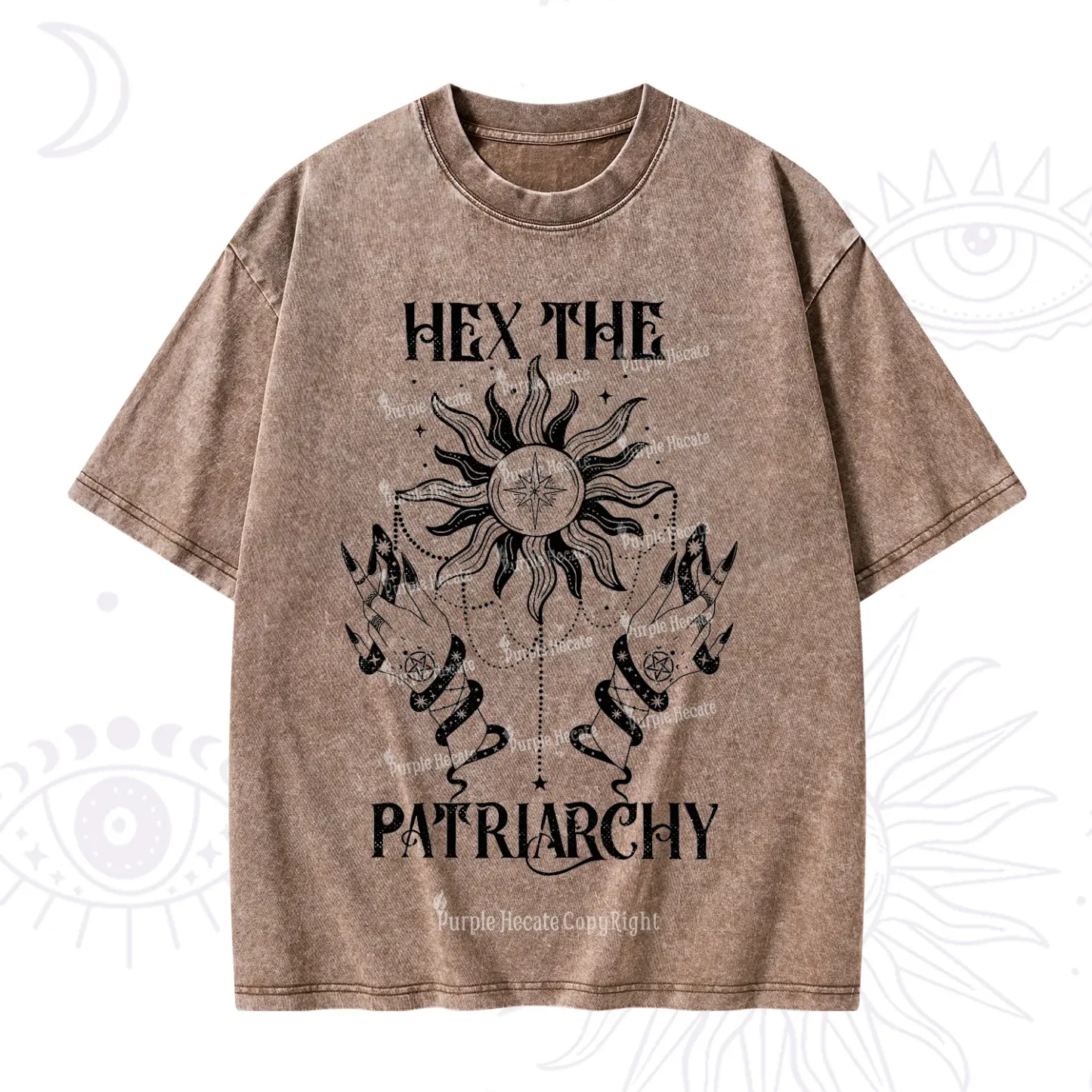 Purplehecate Hex The Patriarchy Washed T-Shirt