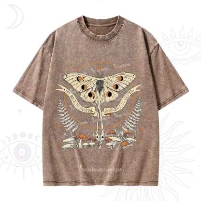Purplehecate Celestial Moth Washed T-Shirt