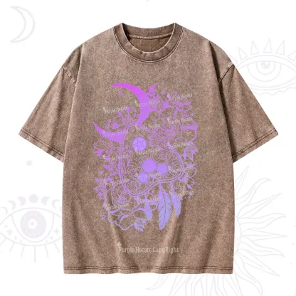 Purplehecate Neon Ouija Washed T-Shirt