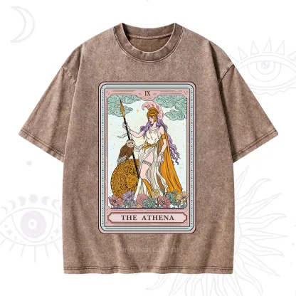 Purplehecate The Athena Tarot Washed T-Shirt