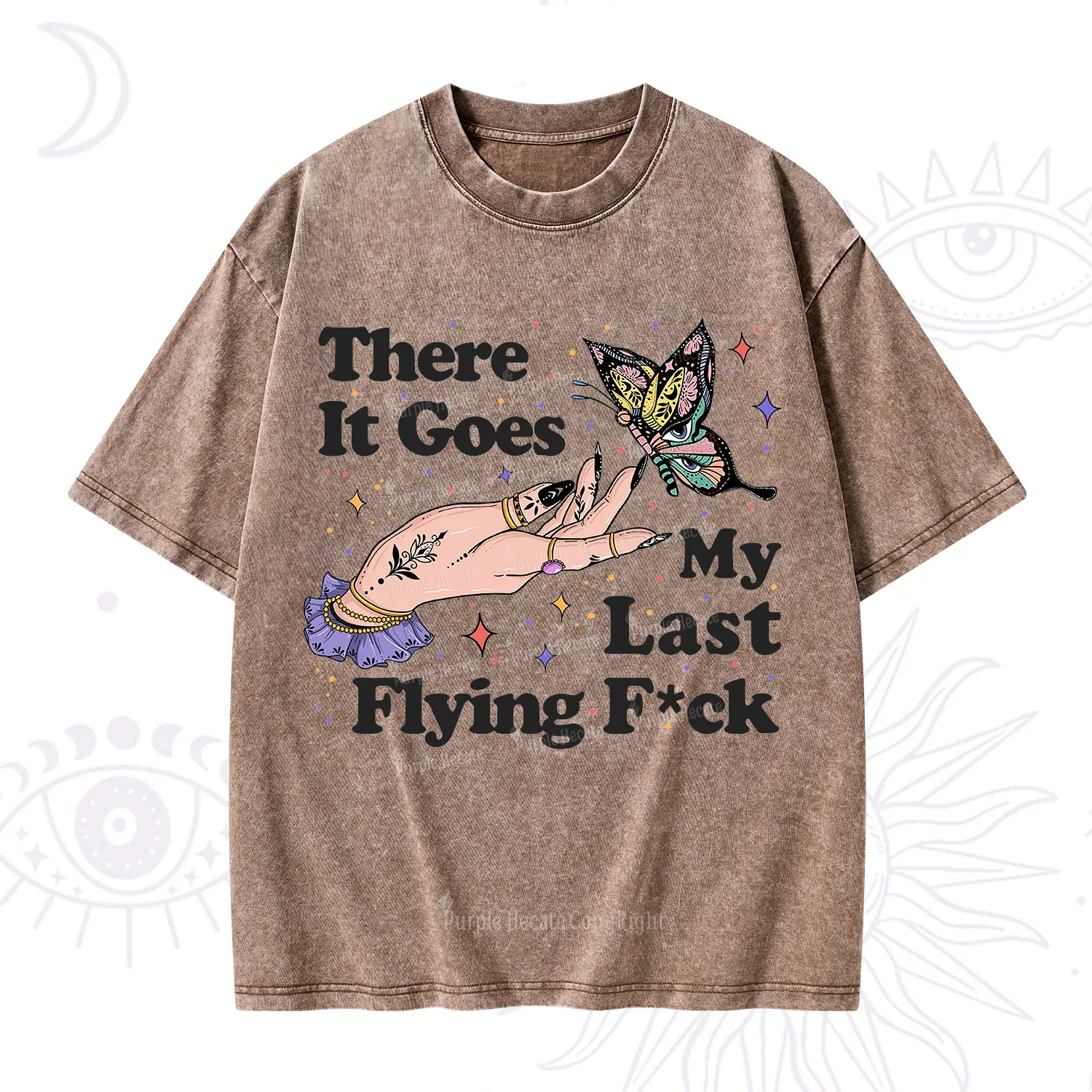 Purplehecate There It Goes My Last Flying F*ck Washed T-Shirt