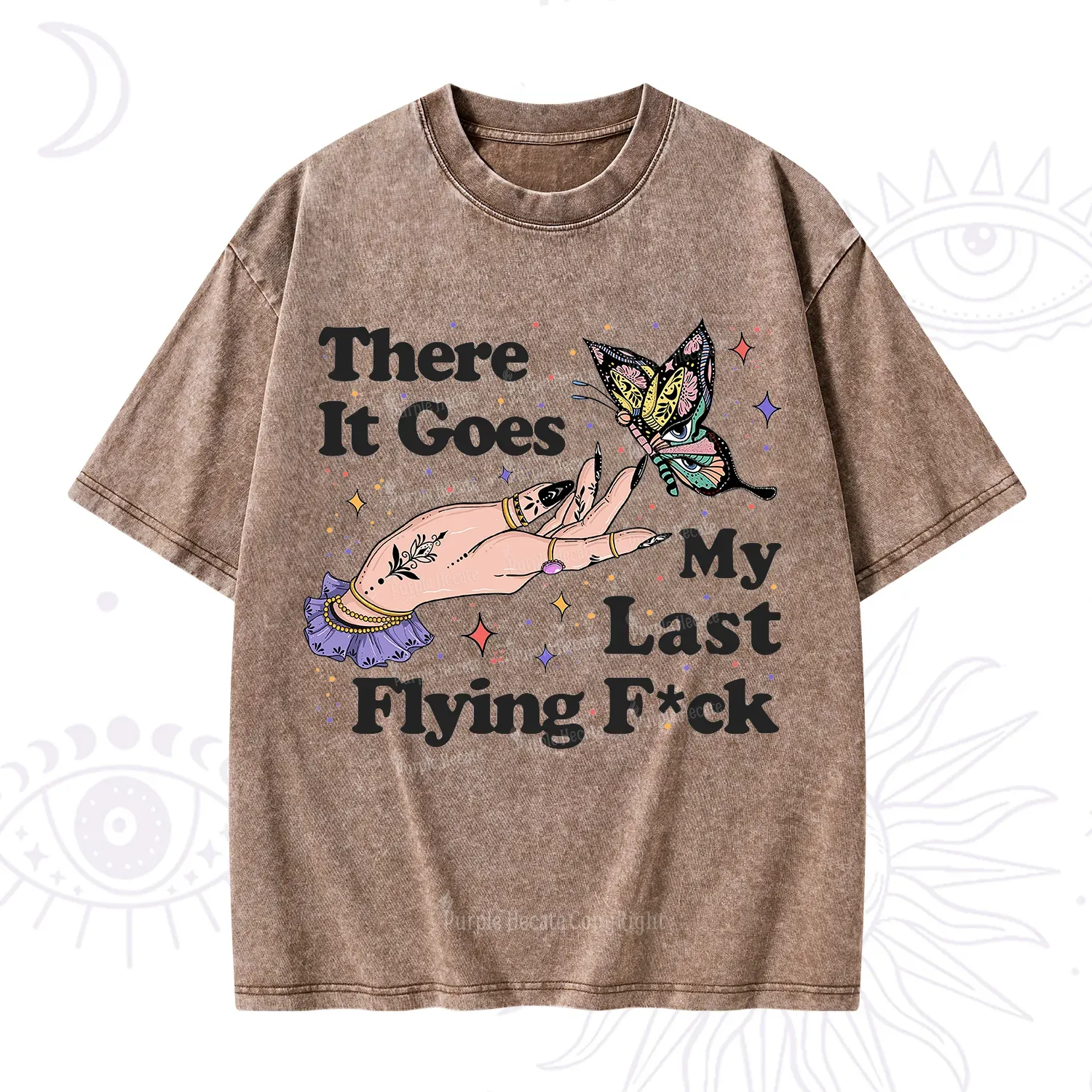 Purplehecate There It Goes My Last Flying F*ck Washed T-Shirt