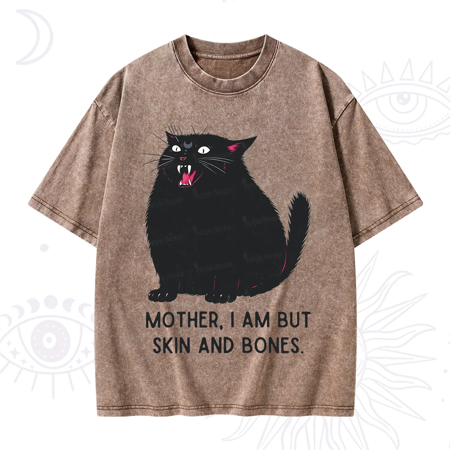 Purplehecate Mom I Am But Skin And Bones Washed T-Shirt