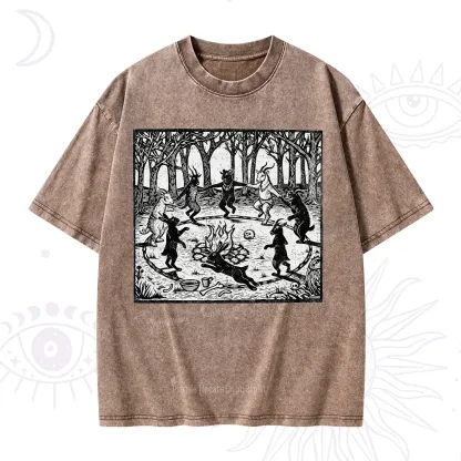 Purplehecate Woodland Rites of the Black Goat Washed T-Shirt