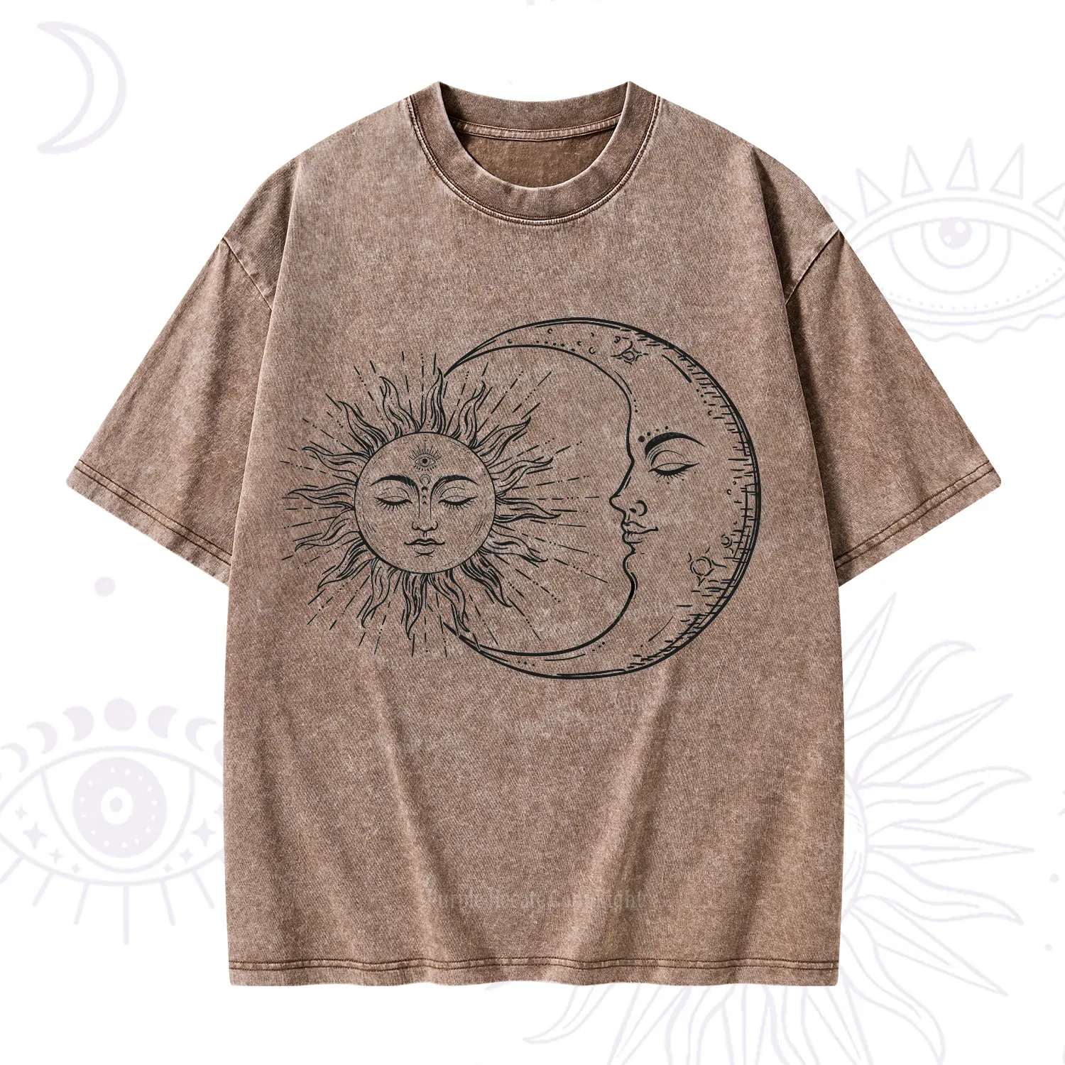Purplehecate The Moon And The Sun Washed T-Shirt