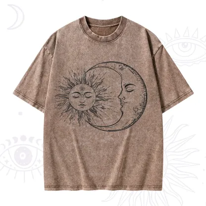 Purplehecate The Moon And The Sun Washed T-Shirt