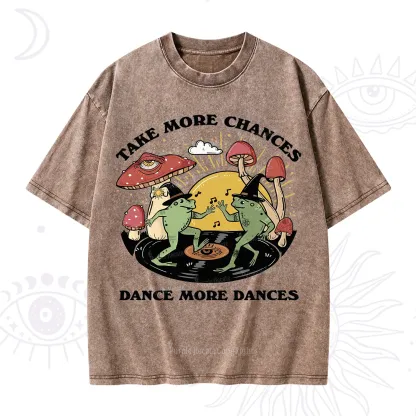 Purplehecate Dancing Frogs Washed T-Shirt