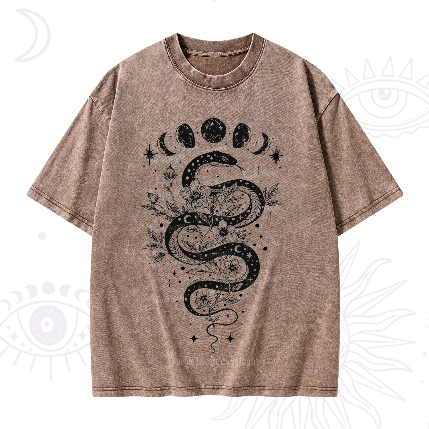 Purplehecate Serpent Spell Washed T-Shirt