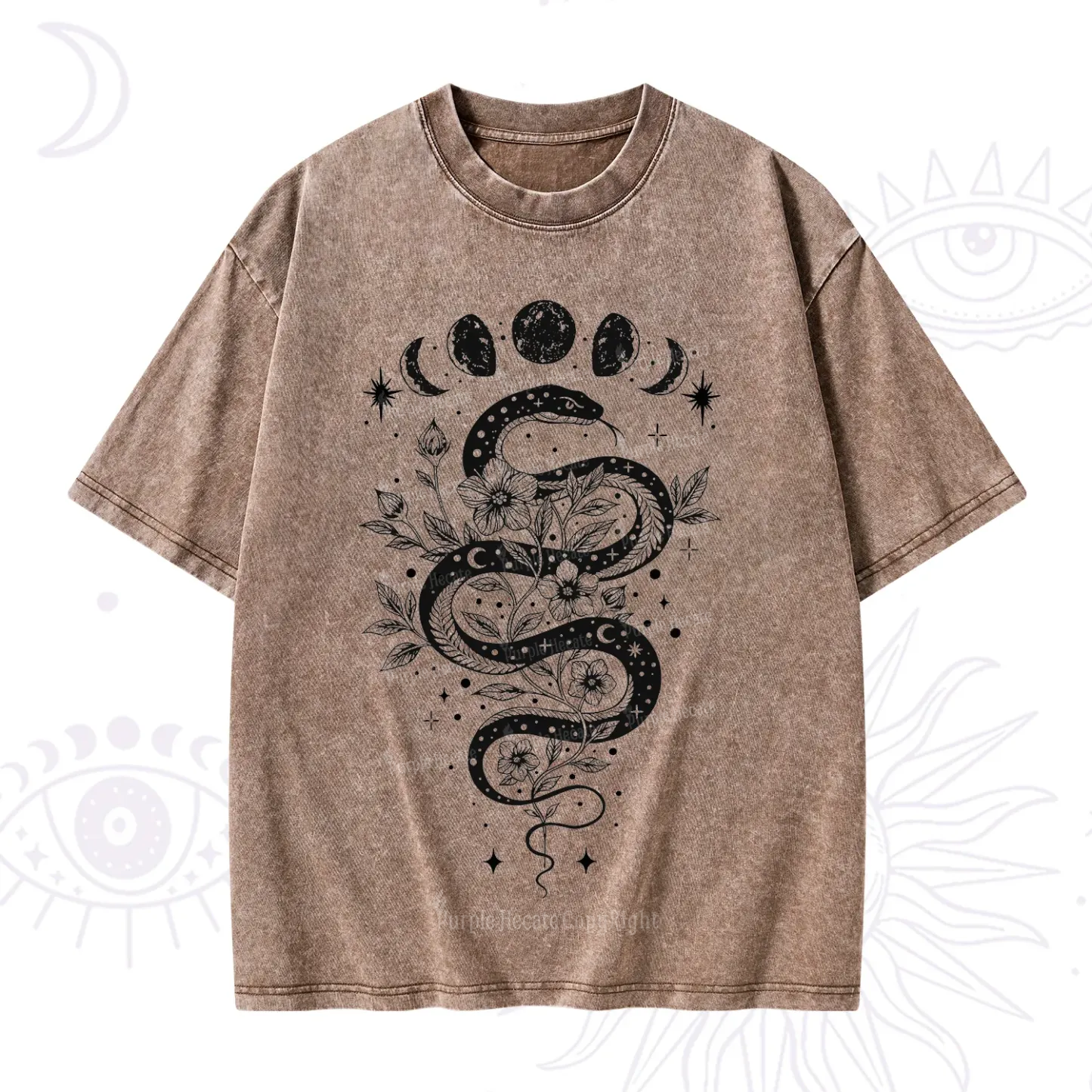 Purplehecate Serpent Spell Washed T-Shirt