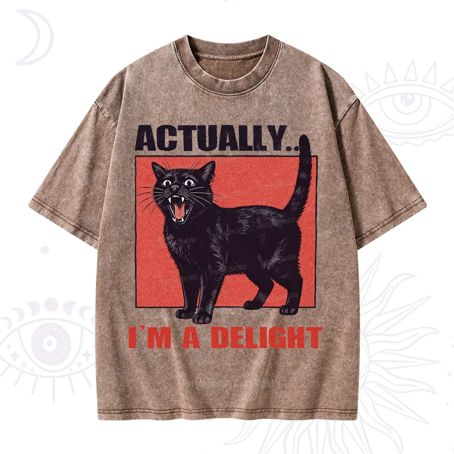 Purplehecate Actually Im a Delight Washed T-Shirt