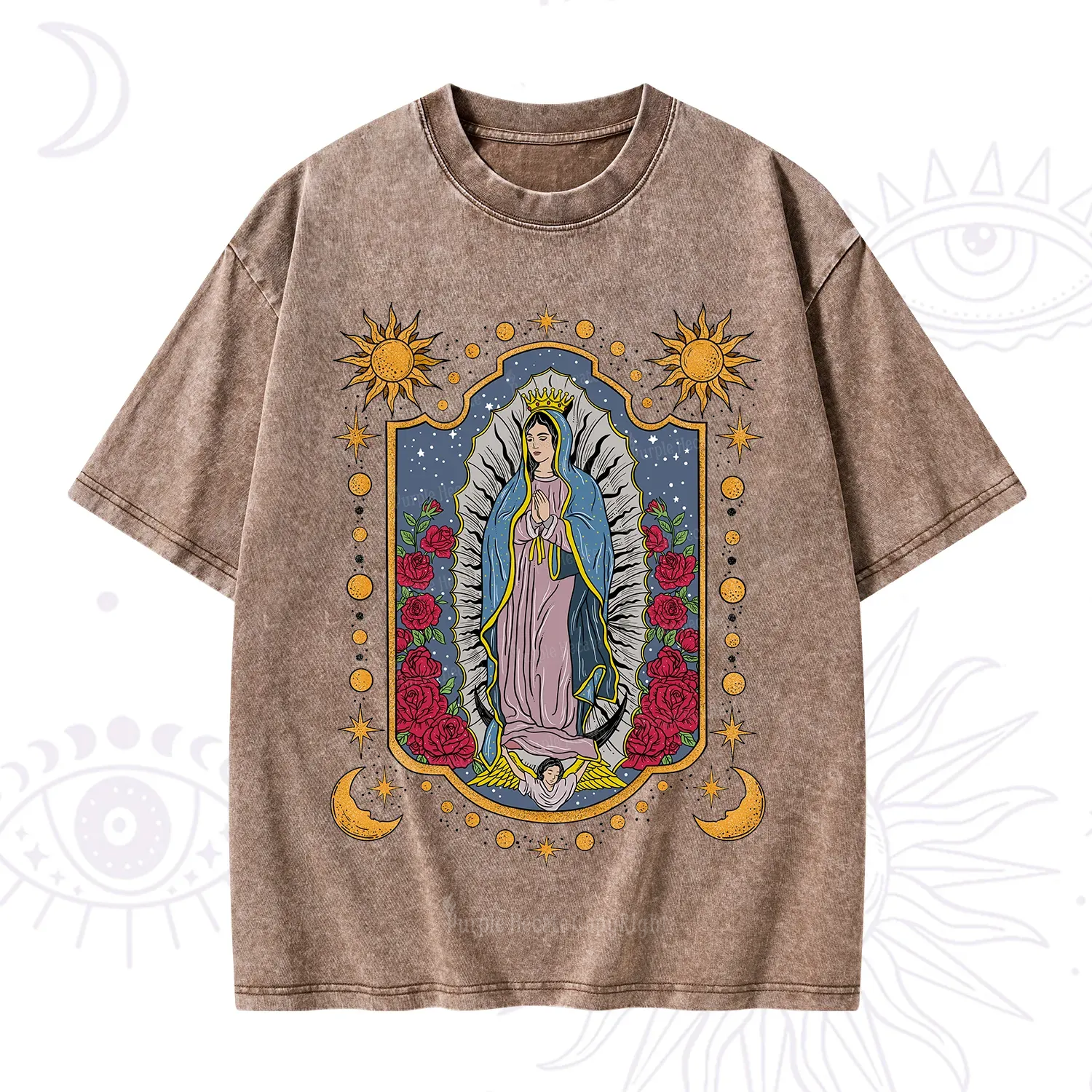 Purplehecate Our Lady of Guadalupe Washed T-Shirt