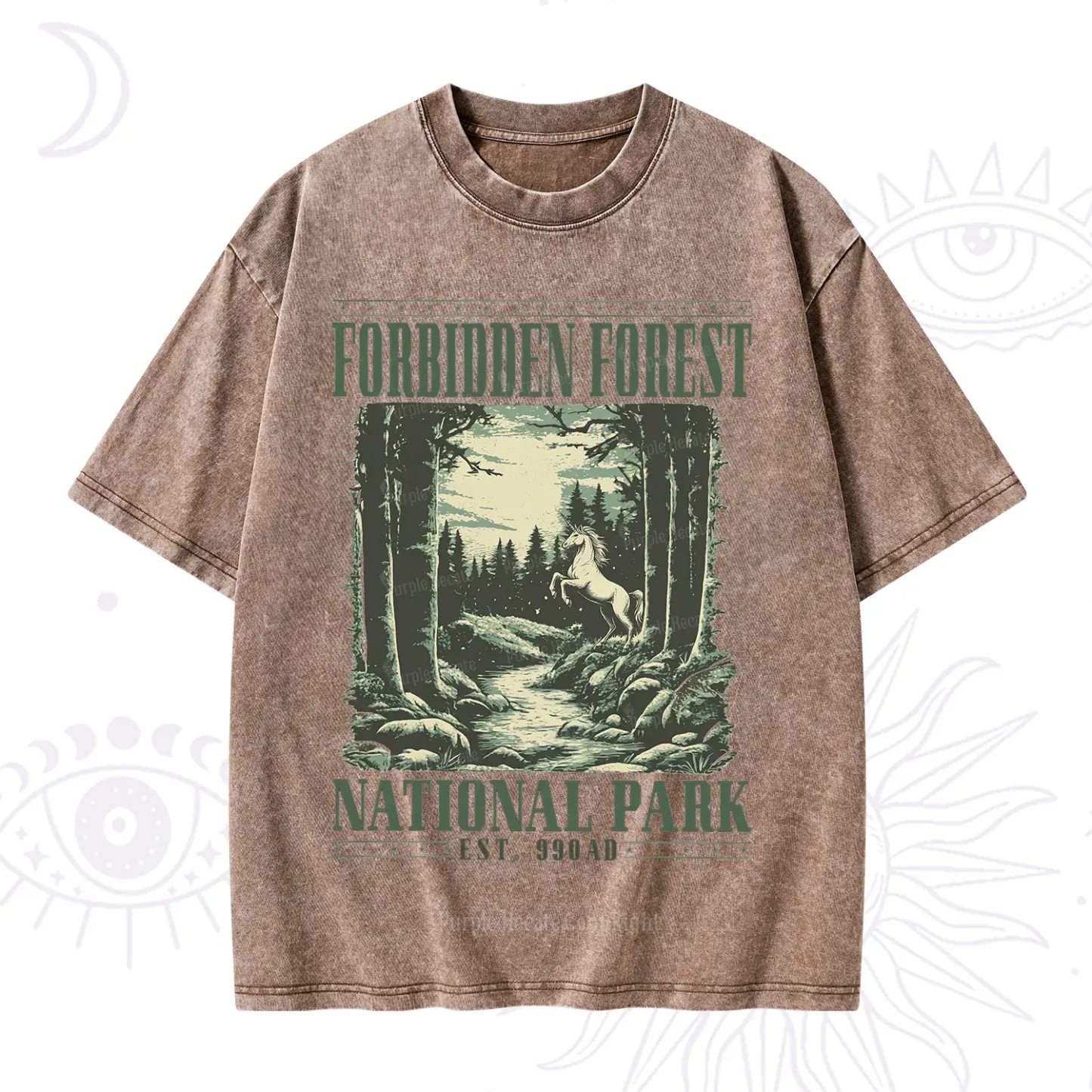 Purplehecate Forbidden Forest Washed T-Shirt