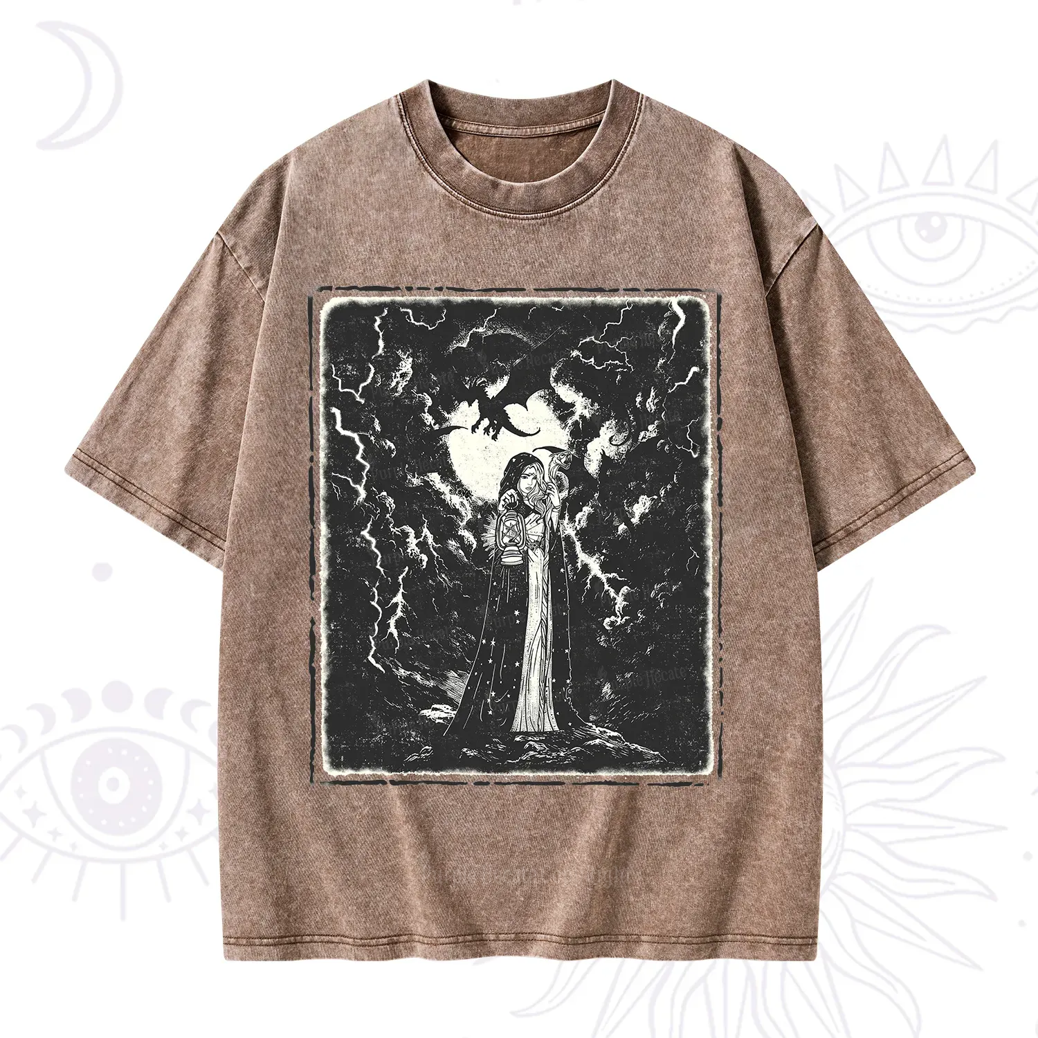 Purplehecate Witches of the Lightning Veil Washed T-Shirt