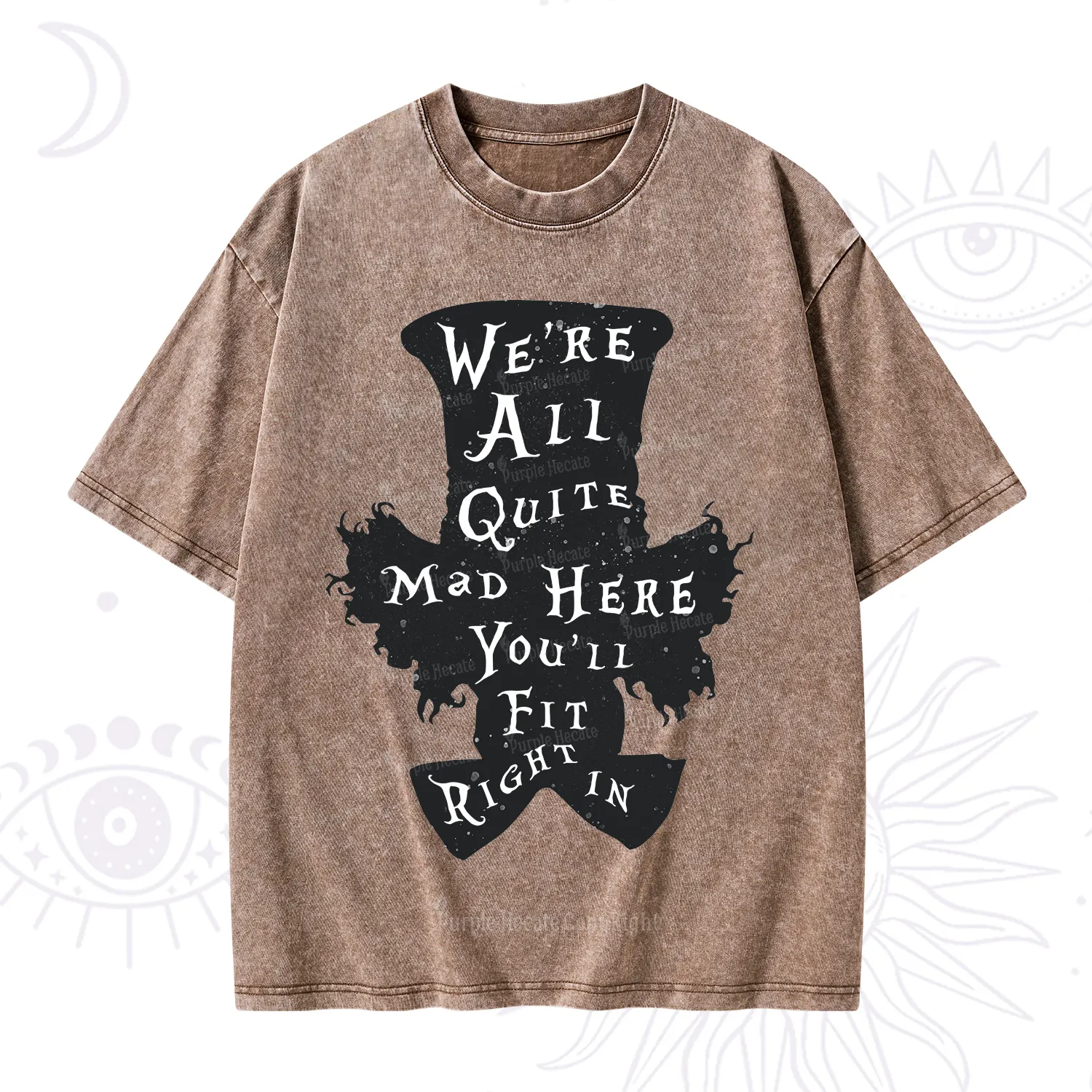 Purplehecate Mad Tea Party Club Washed T-Shirt