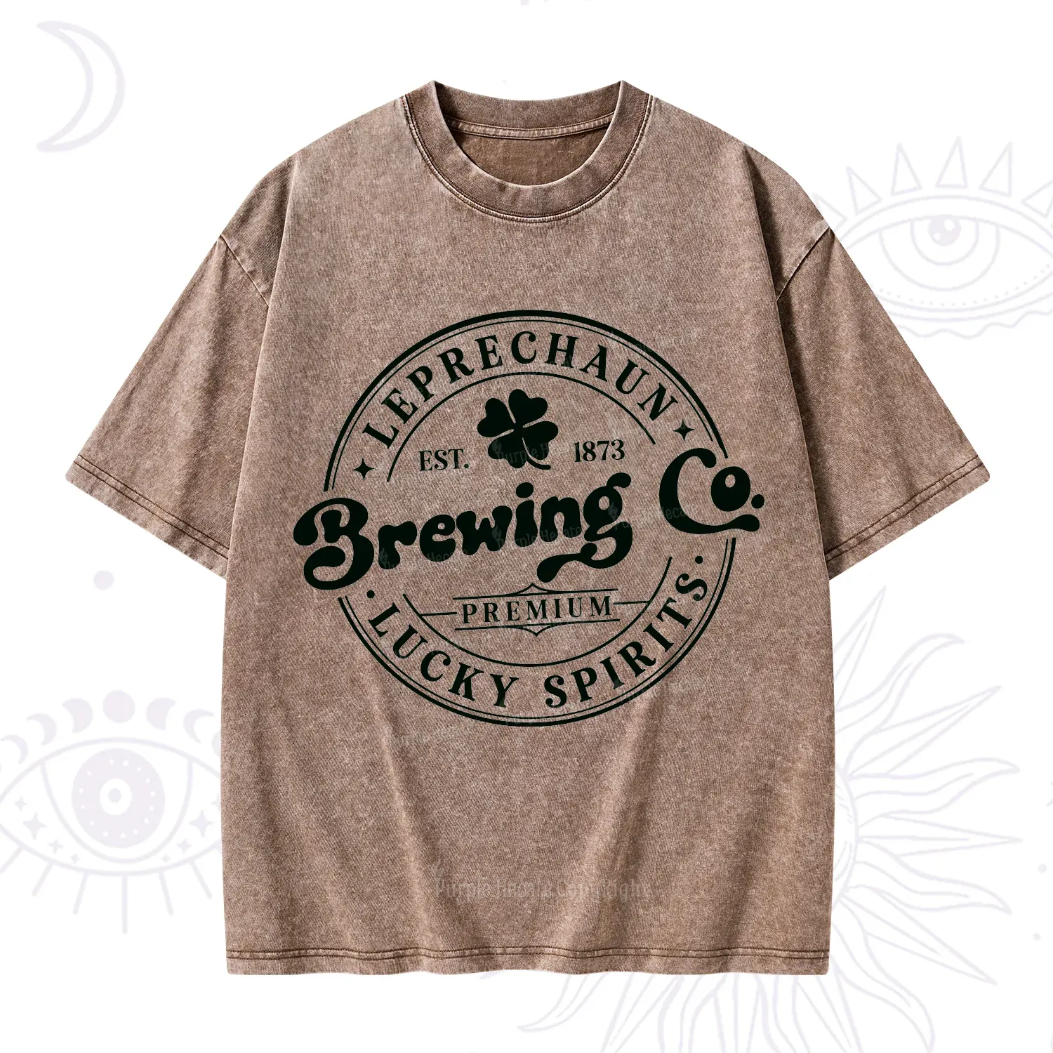 Purplehecate Leprechaun Brewing Co Washed T-Shirt