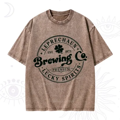 Purplehecate Leprechaun Brewing Co Washed T-Shirt