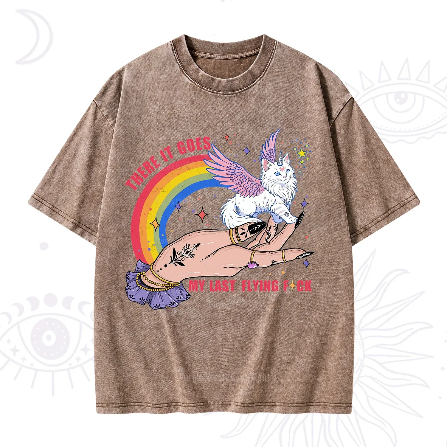 Purplehecate There It Goes My Last Flying F*ck Washed T-Shirt