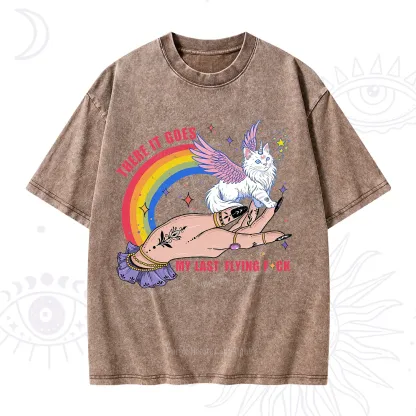 Purplehecate There It Goes My Last Flying F*ck Washed T-Shirt