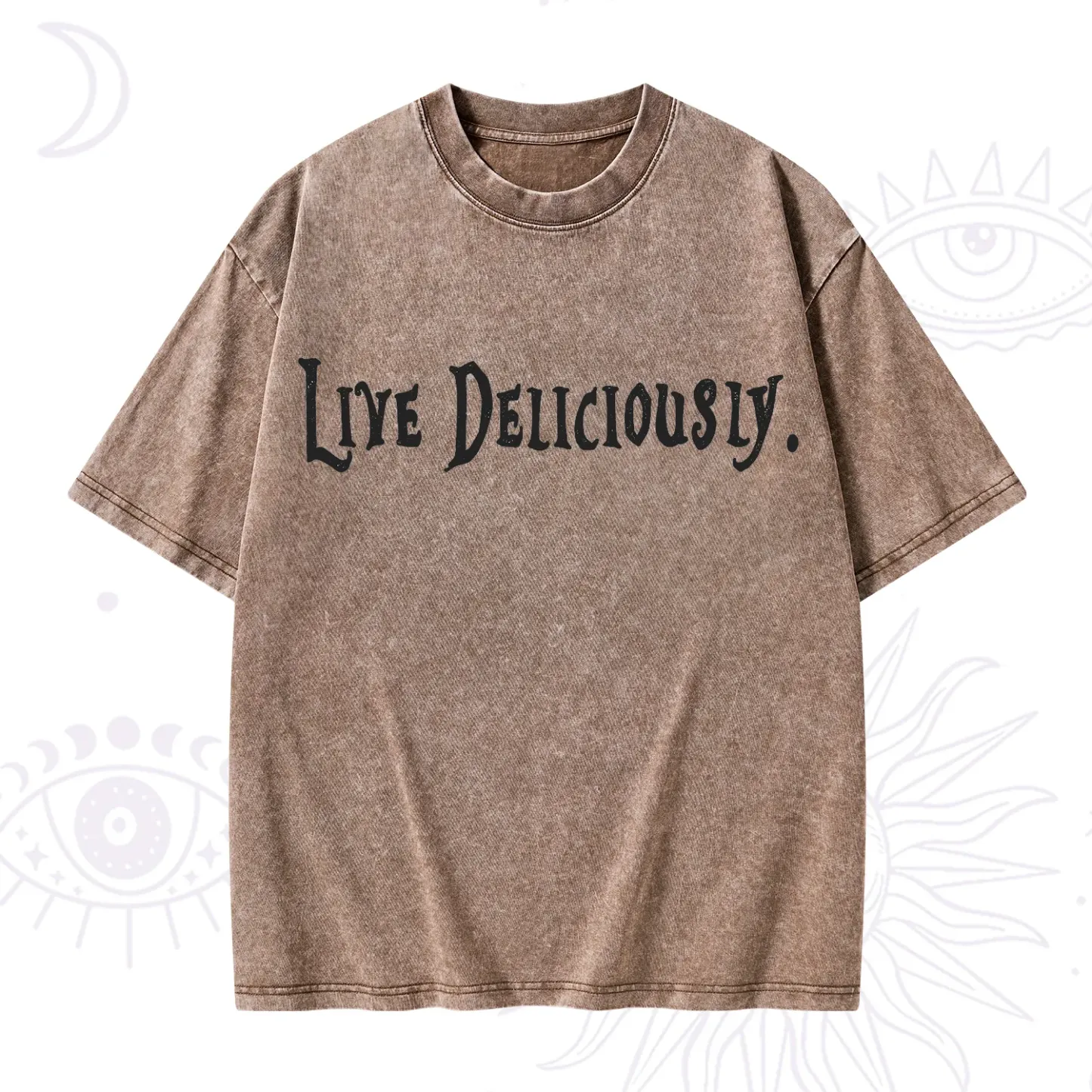 Purplehecate Live Deliciously Washed T-Shirt