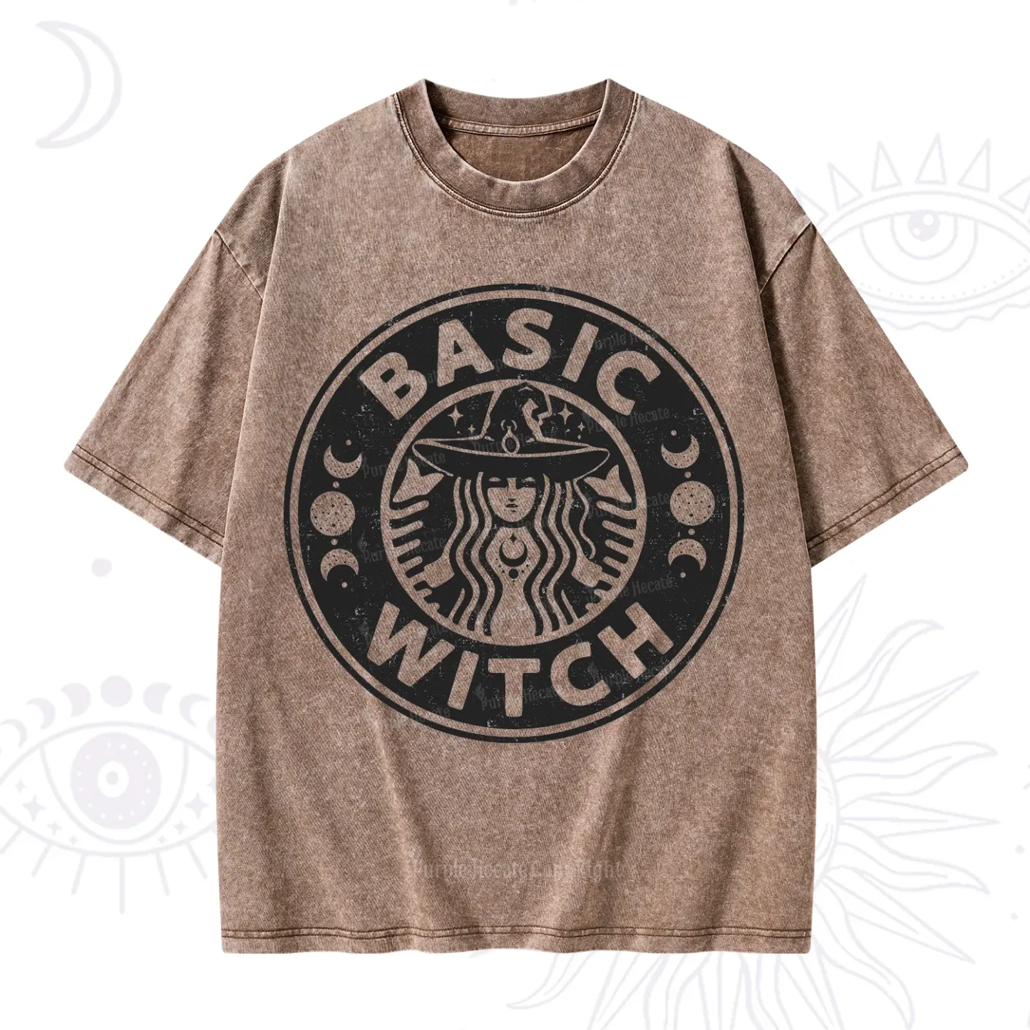 Purplehecate Basic Witch Washed T-Shirt