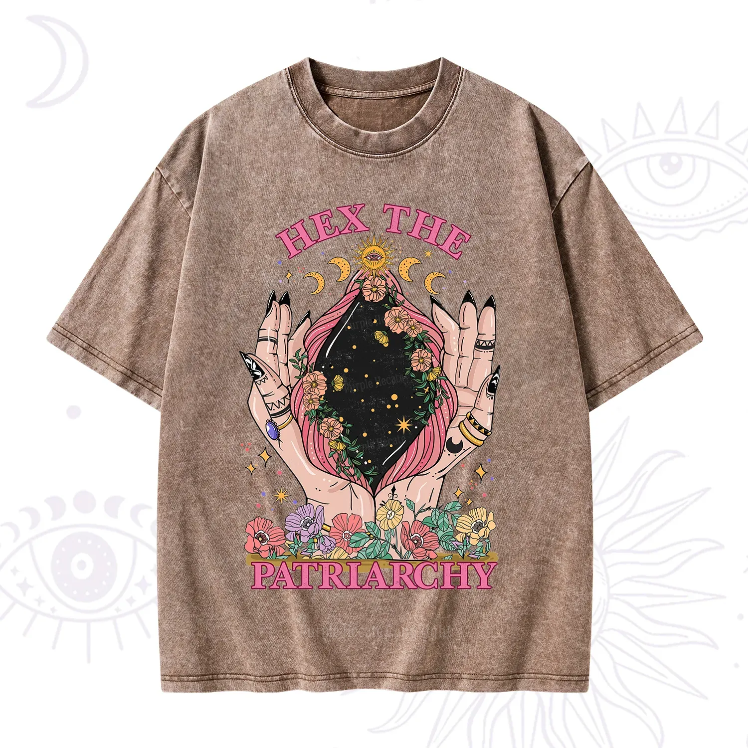 Purplehecate Hex The Patriarchy Washed T-Shirt